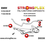 Casquillo barra estabilizadora trasera BMW Serie 5 E34 Strongflex 12 mm