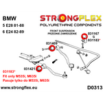 Casquillo barra estabilizadora trasera BMW Serie 5 E39 Strongflex 12 mm