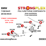 Casquillo barra estabilizadora trasera BMW Serie 5 E39 Strongflex 12 mm