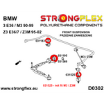 Casquillo barra estabilizadora delantera BMW Serie 5 E34 Strongflex 19 mm