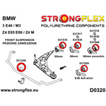 Casquillo barra estabilizadora delantera BMW Serie 5 E39 Strongflex 21 mm
