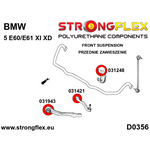 Casquillo barra estabilizadora delantera BMW Serie 5 E39 Strongflex 21 mm
