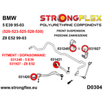 Silentblock interior brazo control delantero BMW Serie 5 E34 Strongflex SPORT