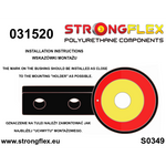 Silentblock trasero trapecio delantero 4x4 BMW Serie 5 E34 Strongflex