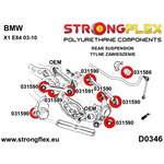Casquillo barra estabilizadora trasera BMW Serie 5 E60 Strongflex 11 mm