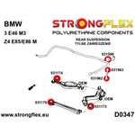 Casquillo barra estabilizadora trasera BMW Serie 5 E60 Strongflex 11 mm