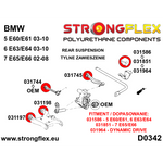Silentblock interior ajuste convergencia trasera BMW Serie 5 E60 Strongflex SPORT