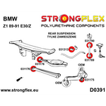 Silentblock bieleta estabilizadora trasera a barra BMW Serie 5 E34 Strongflex