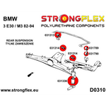 Silentblock bieleta estabilizadora trasera a brazo BMW Serie 5 E34 Strongflex