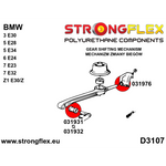 Silentblock soporte palanca cambio delantero ovalado 19 mm BMW G20 G21 Strongflex SPORT