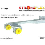 Silentblock soporte palanca cambio delantero ovalado 14 mm BMW Serie 5 E39 Strongflex SPORT