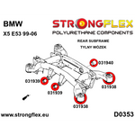 Silentblock diferencial trasero trasero BMW Serie 5 E60 Strongflex