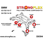 Silentblock diferencial trasero trasero BMW Serie 5 E60 Strongflex
