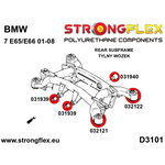 Silentblock diferencial trasero trasero BMW Serie 5 E60 Strongflex