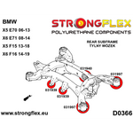 Silentblock diferencial trasero trasero BMW Serie 5 E60 Strongflex
