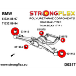 Silentblock diferencial trasero trasero BMW Serie 5 E34 Strongflex