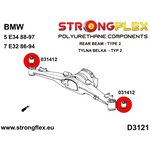 Silentblock diferencial trasero trasero BMW Serie 5 E34 Strongflex