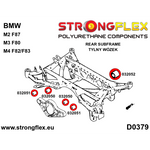 Silentblock diferencial trasero delantero BMW M2 F87 Strongflex 032050