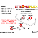 Kit silentblocks suspensión delantera BMW Serie 5 E60 Strongflex