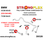 Kit completo silentblocks suspensión BMW Serie 5 E39 Strongflex