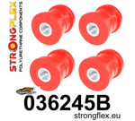 Kit silentblocks subchasis trasero BMW Serie 5 E60 Strongflex