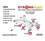 Kit silentblocks subchasis trasero BMW E90 E91 E92 E93 Strongflex