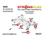 Silentblock diferencial trasero delantero BMW E90 E91 E92 E93 Strongflex