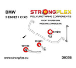 Casquillo barra estabilizadora delantera BMW E90 E91 E92 E93 Strongflex 21 mm