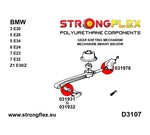 Silentblock soporte palanca cambio delantero redondo BMW E90 E91 E92 E93 Strongflex SPORT