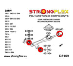 Silentblock soporte palanca cambio delantero ovalado 14 mm BMW E90 E91 E92 E93 Strongflex SPORT