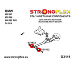 Silentblock soporte palanca cambio delantero ovalado 19 mm BMW E90 E91 E92 E93 Strongflex SPORT