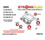 Silentblock diferencial trasero trasero BMW E46 Strongflex