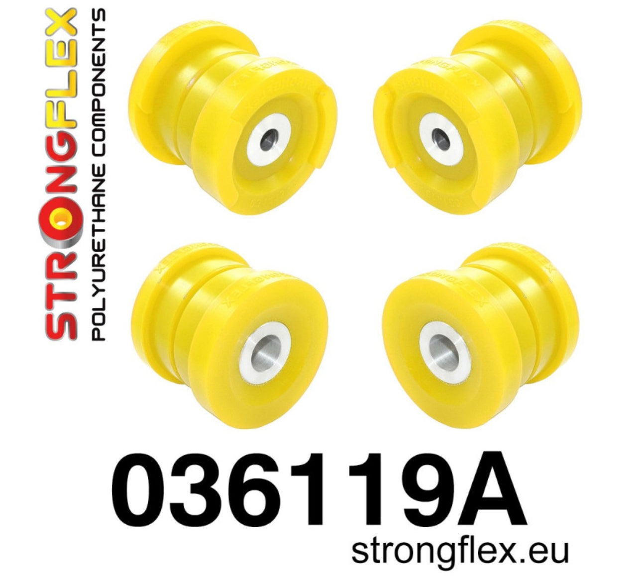 Silentblock Subchasis Trasero Sport Strongflex para BMW E46 – Poliuretano de Alto Rendimiento