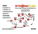 Detalle piezas Silentblock barra de convergencia trasera Sport BMW F22/F23 (juego) Strongflex BMW F22 F23