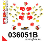 Kit de silentblocks completo para BMW F22 y F23 tracción trasera Strongflex BMW F22 F23 - vista frontal