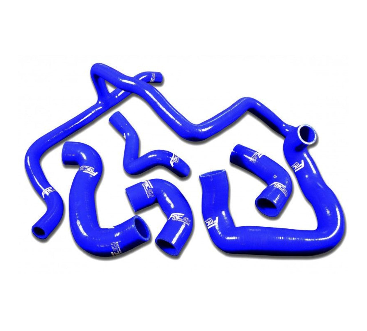 Kit mangueras de silicona BMW E30 M20 325 FMIC.EU color azul, 6 piezas