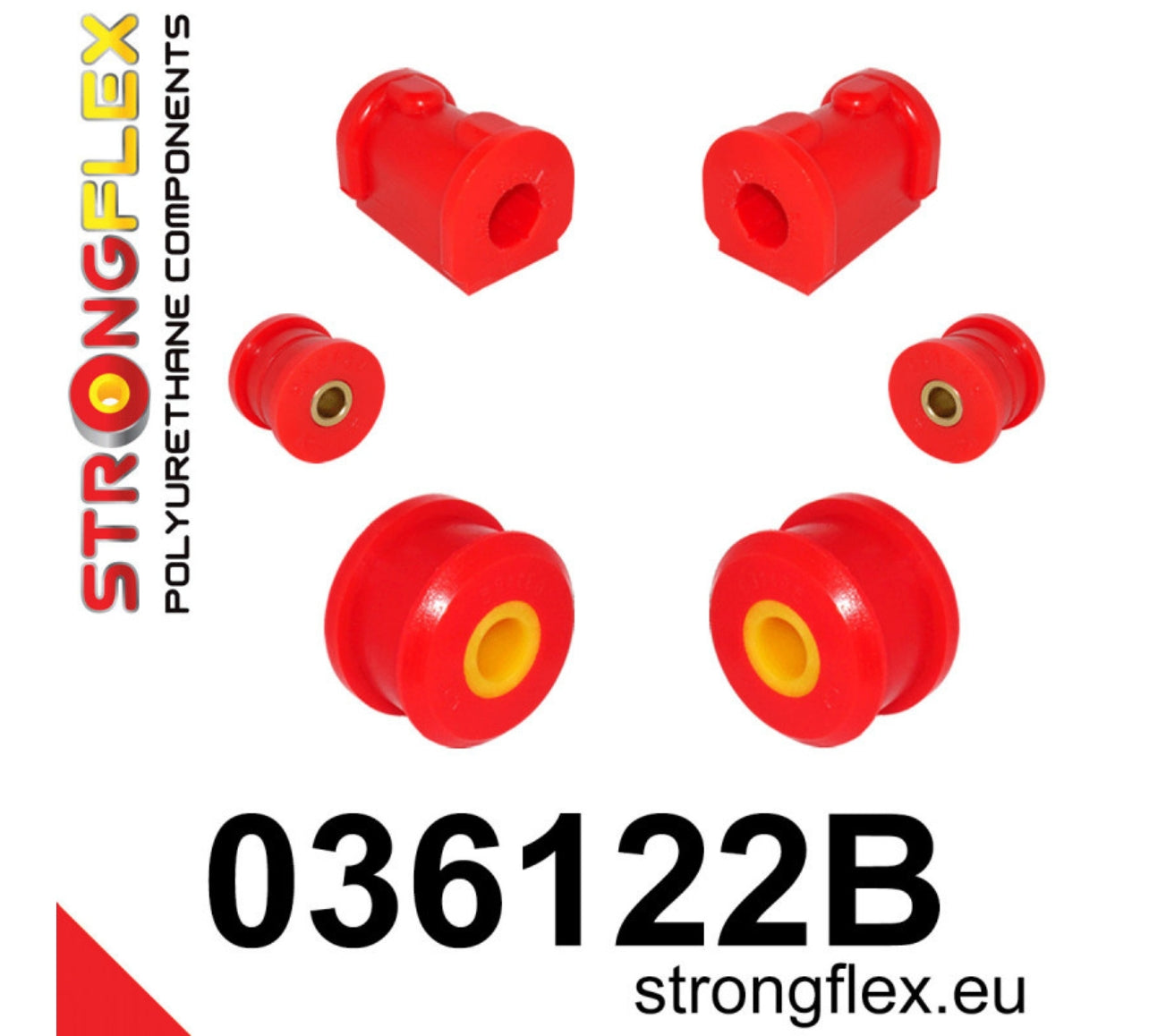 Kit silentblocks delanteros 80Sha BMW E30 M3 Z1 suspensión restauración