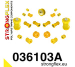 Kit silentblocks poliuretano SPORT 036103A BMW E30 M3 suspensión completa 90Sha