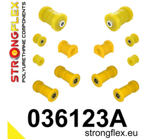 Kit silentblocks traseros SPORT 90Sha BMW E30 suspensión drift rally