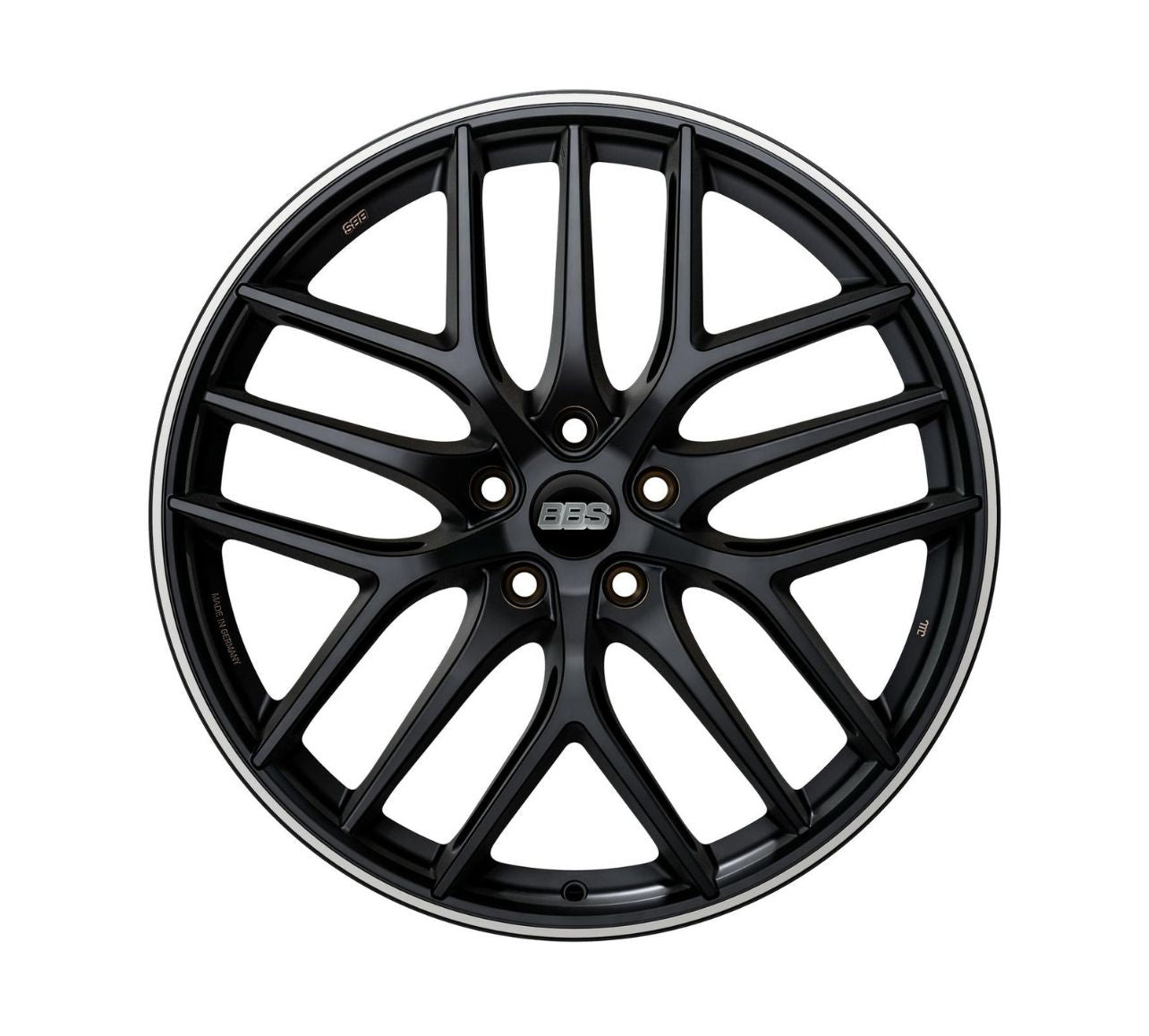 Llantas BBS CC-R Satin black vista frontal