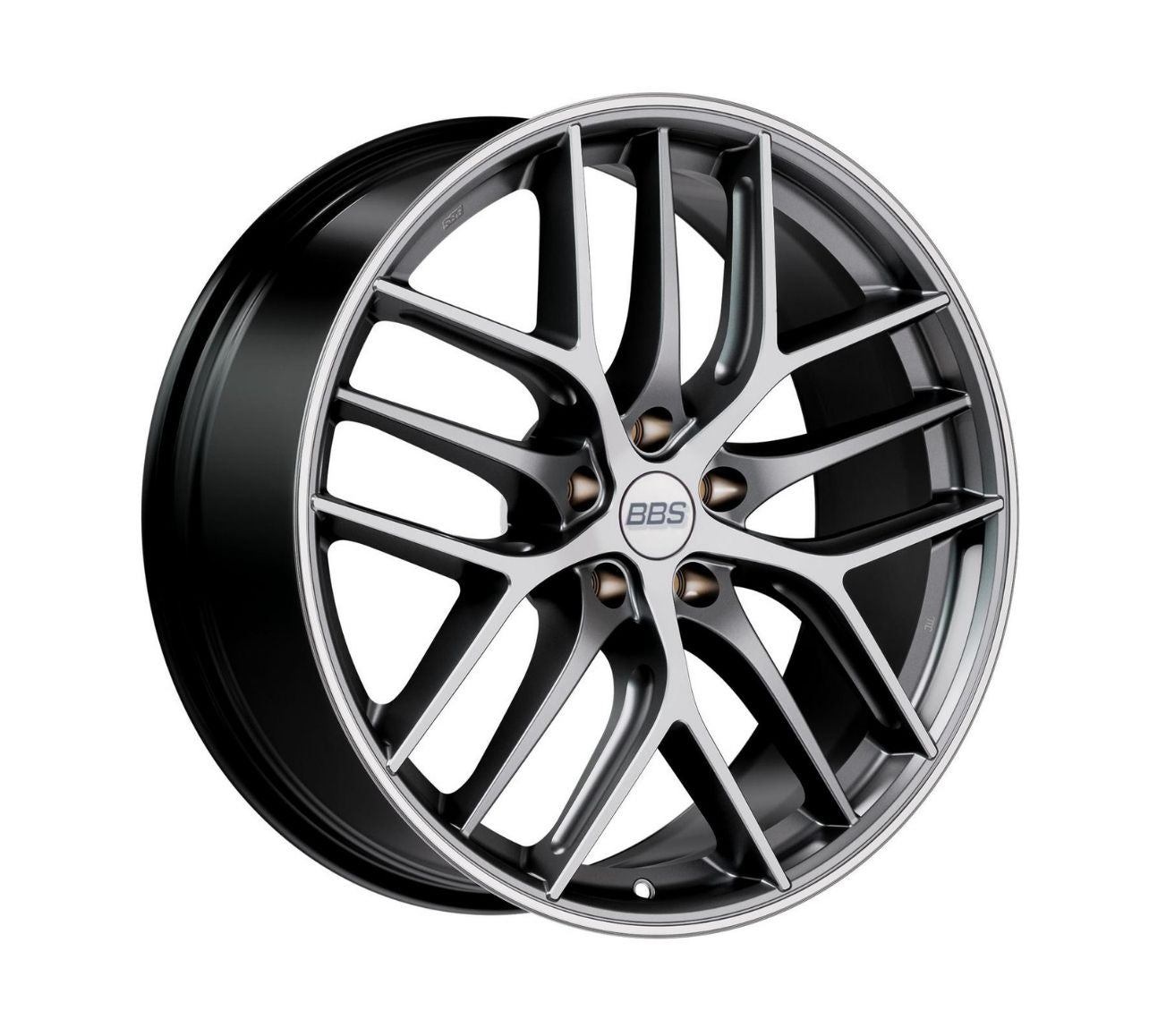 Llantas BBS CC-R Shatin graphite diamont vista diagonal