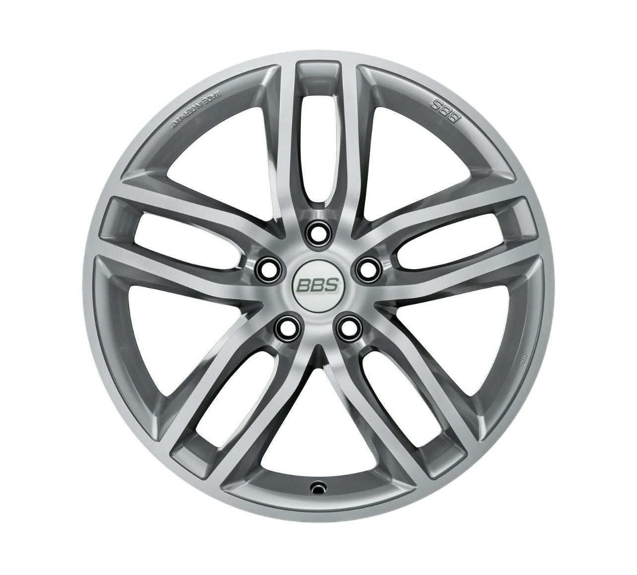 BBS SX en Platinium Silver Diamont Cut. Frontal