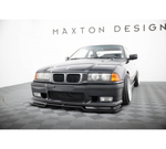 Splitter delantero Maxton Design BMW E36 V2 negro brillante – vista frontal