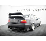 Spoiler cap inferior Maxton BMW E36 negro brillante – vista frontal