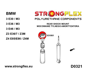 Refuerzo soporte amortiguador drift rally BMW E30 E36 E46