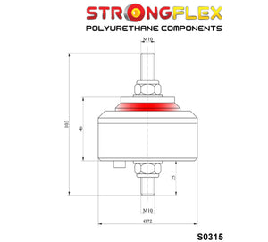 Silentblock motor BMW E30 E21 E12 restauración poliuretano