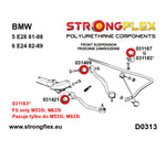 Casquillo de barra estabilizadora delantera/trasera SPORT Strongflex BMW E36 - detalle