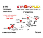 Casquillo de barra estabilizadora delantera/trasera Strongflex BMW E36 - lateral