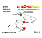 Casquillo de barra estabilizadora delantera SPORT Strongflex BMW E36 - instalacion