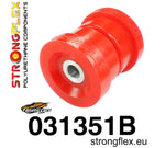 Subchasis trasero - buje trasero Strongflex BMW E36 - frontal